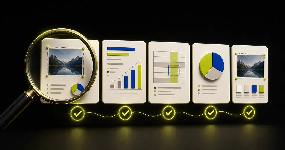 A detailed quality checklist beside an editable presentation ready for PowerPoint export