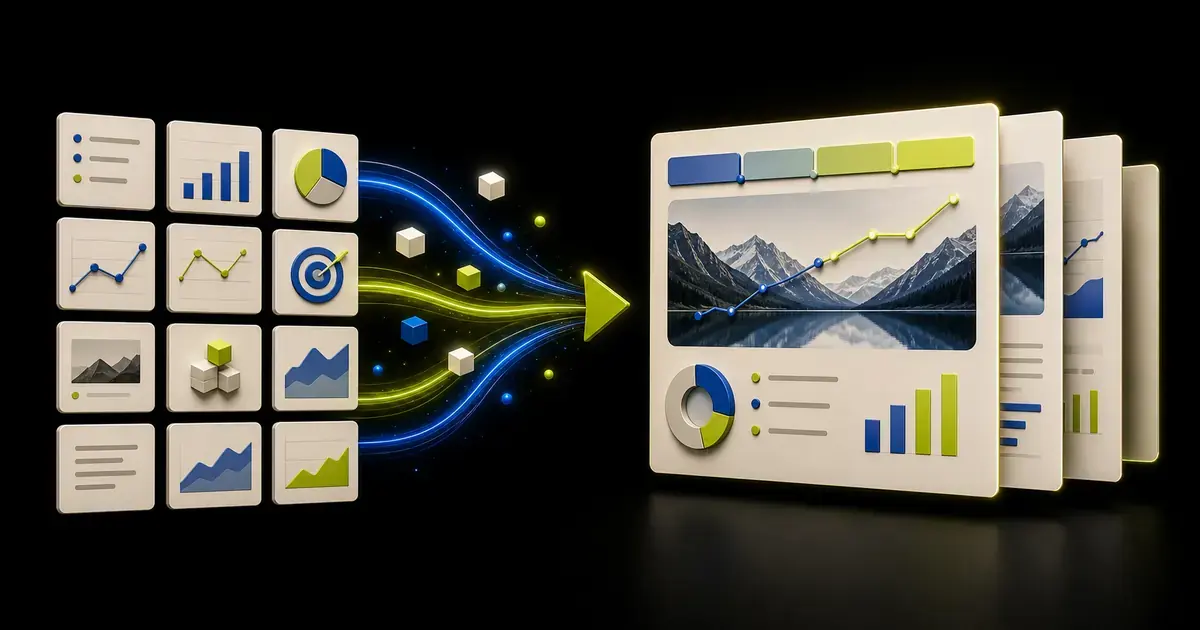 Quarterly metrics, trends, risks, and decisions arranged in an editable QBR presentation